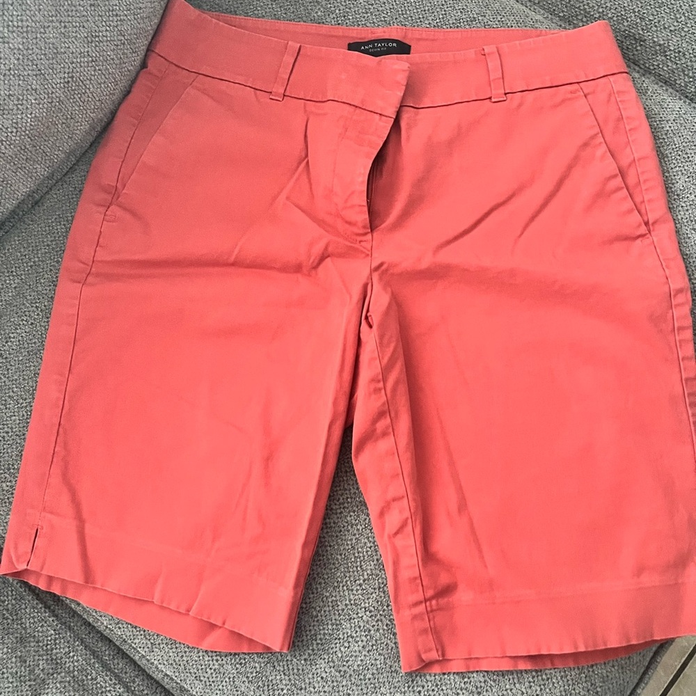Ann Taylor Vibrant Coral Women's Bermudas
